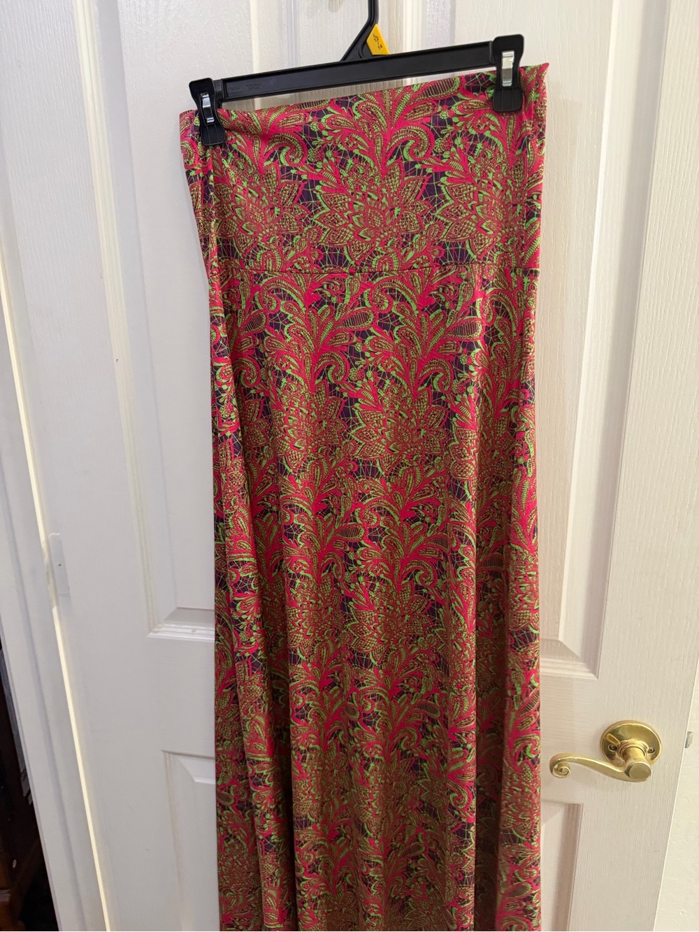 LuLaRoe Neon Paisley Maxi skirt